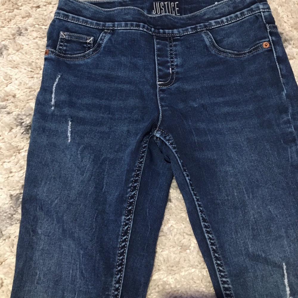 Justice Girls Size 12 Mid Rise Jeggings